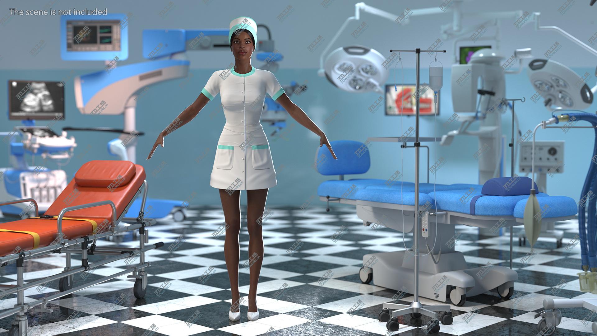 images/goods_img/202104021/3D Dark Skinned Black Nurse Neutral Pose model/4.jpg